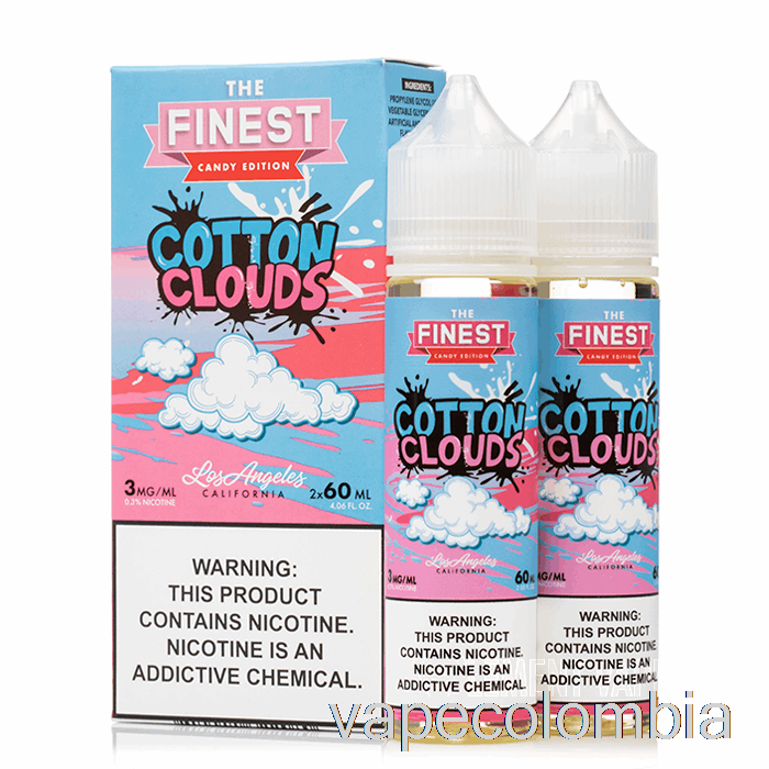 Vape Kit Completo Nubes De Algodón - La Edición De Dulces Más Finos - 120ml 3mg